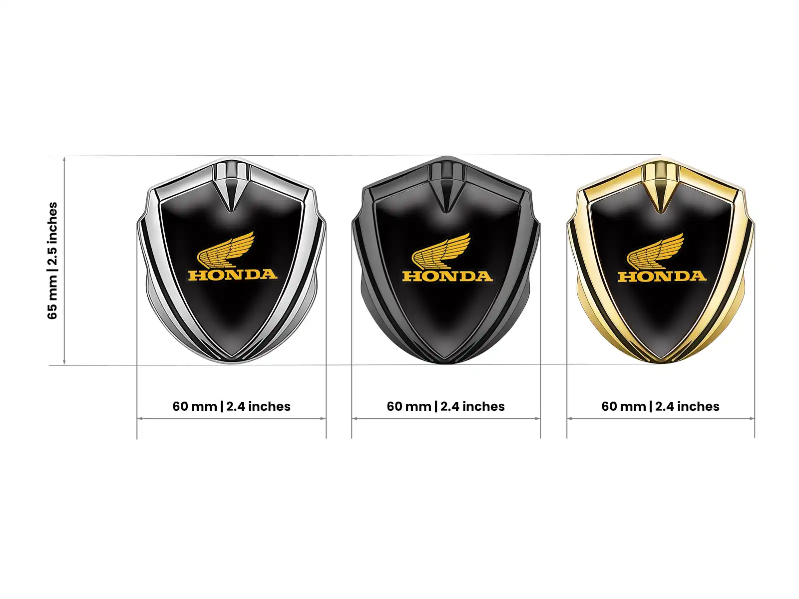 Honda Silikon Emblem Abzeichen Max Design Solider Bau